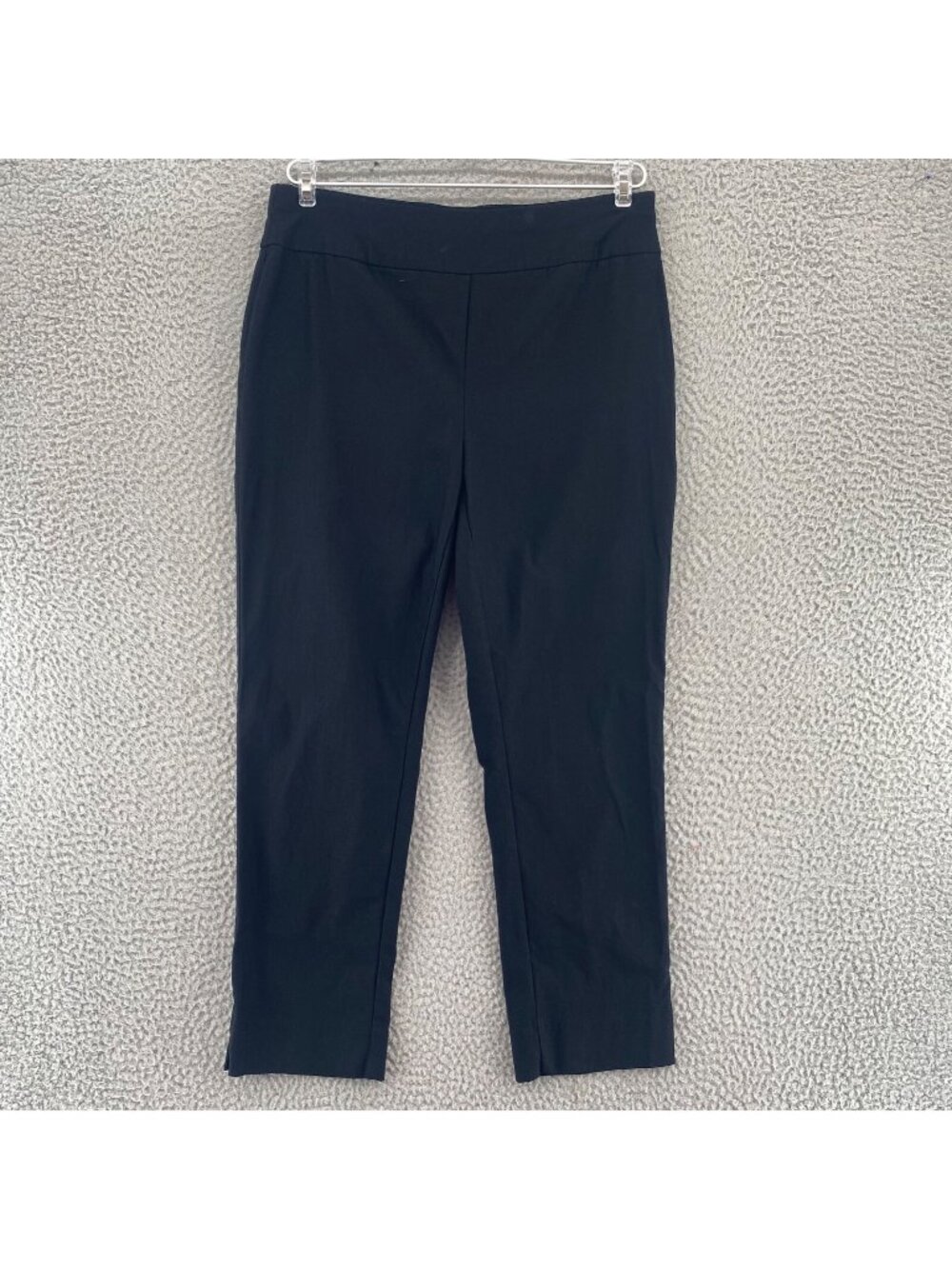 Chicos Pants Womens 0.5 US 6 Brigitte Crop Black So Slimming Trousers Skinny Leg